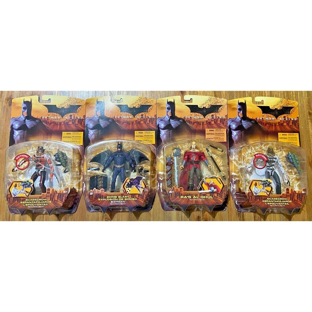 BATMAN BEGINS Mattel DC VARIANT SCARECROW BATMAN RA'S AL‎ GHUL SCARECROW Figures